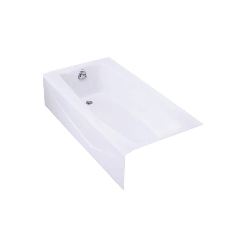 Villager 60" x 30" Alcove Soaking Cast Iron Bathtub