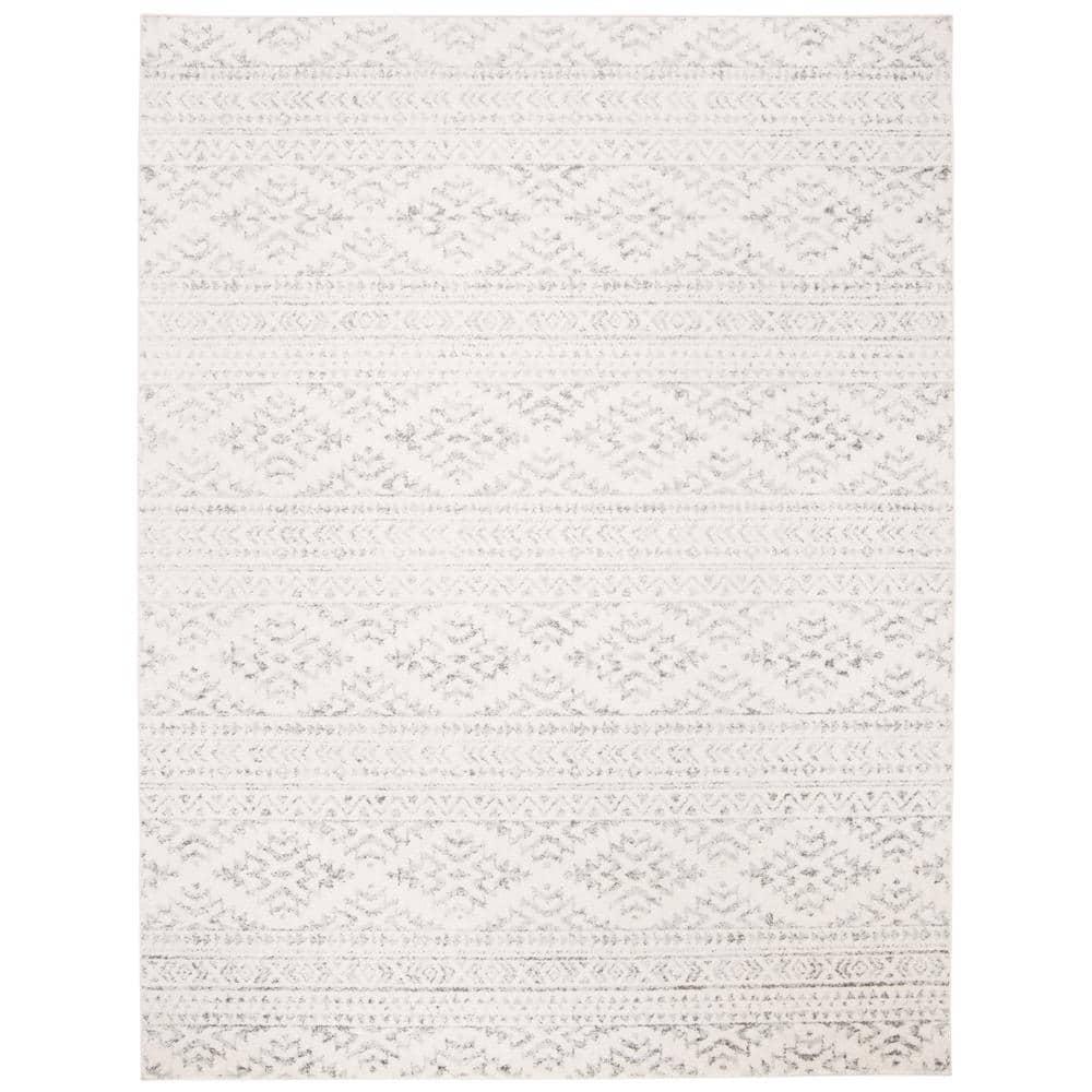 Tulum TUL272 Power Loomed Area Rug - Ivory/Grey - 8'9"x11'9" - Safavieh.