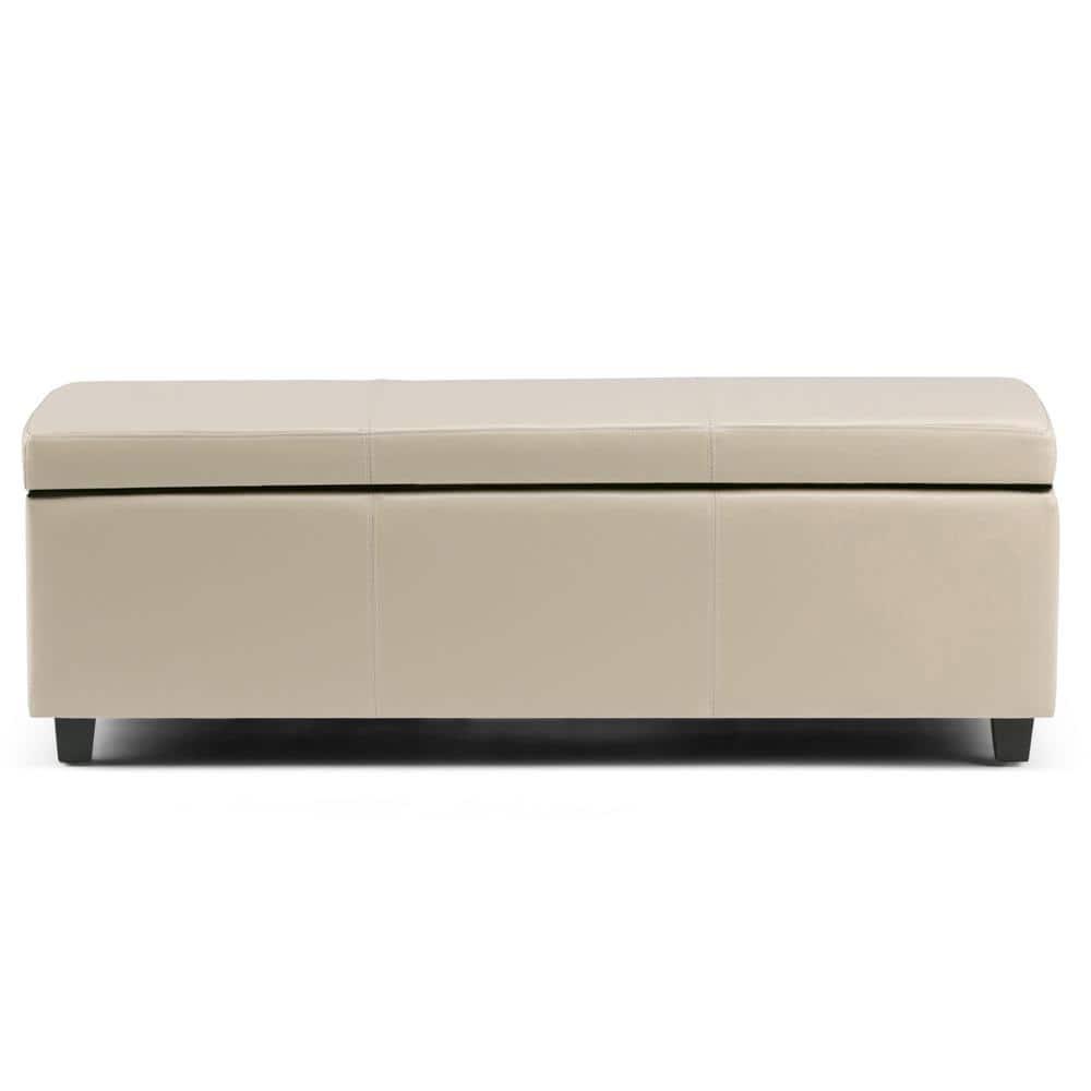 Simpli Home Avalon Large Storage Ottoman Bench