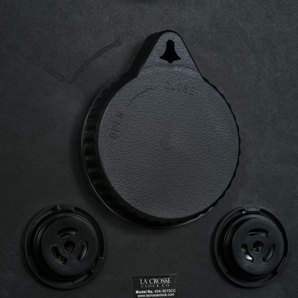 La Crosse Technology La Crosse 15 In. Outdoor Payton Quartz Wall Clock with T/H