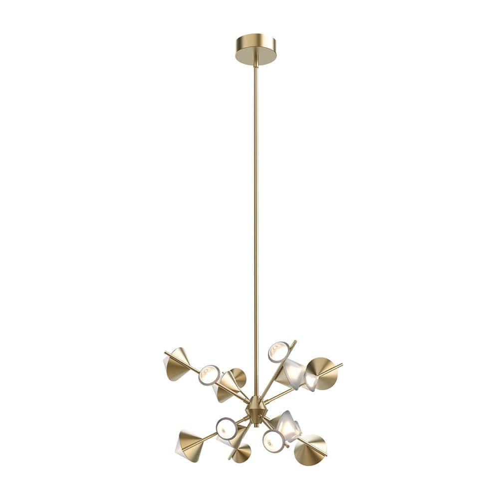 Geode Dimmable LED Sputnik Modern Linear Chandelier