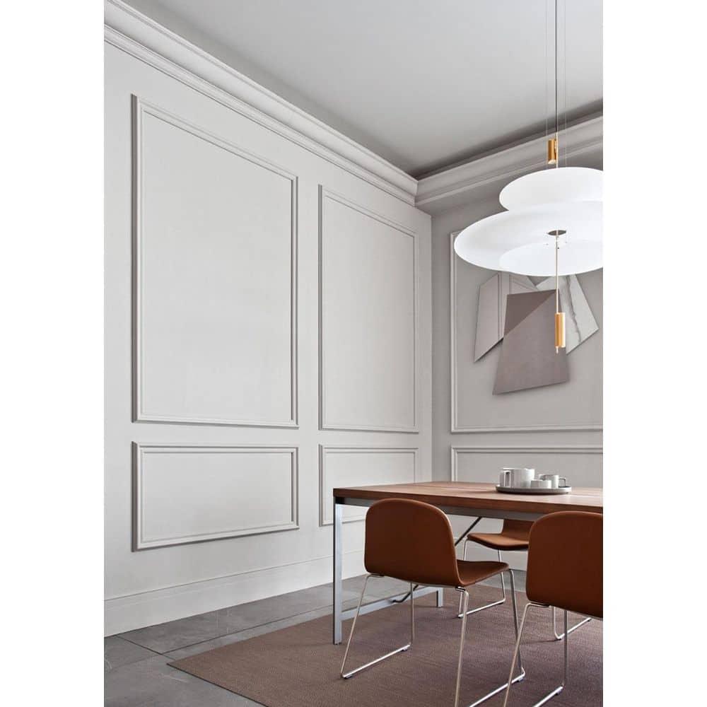 1 in D x 2-3/8 in W x 78-3/4 in L Primed White Plain Polyurethane Panel Moulding (Set of 2)