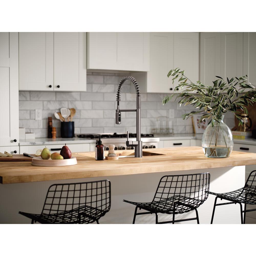 Moen Align MotionSense Wave Single Handle Spring Pulldown Kitchen Faucet with Power Clean Technology