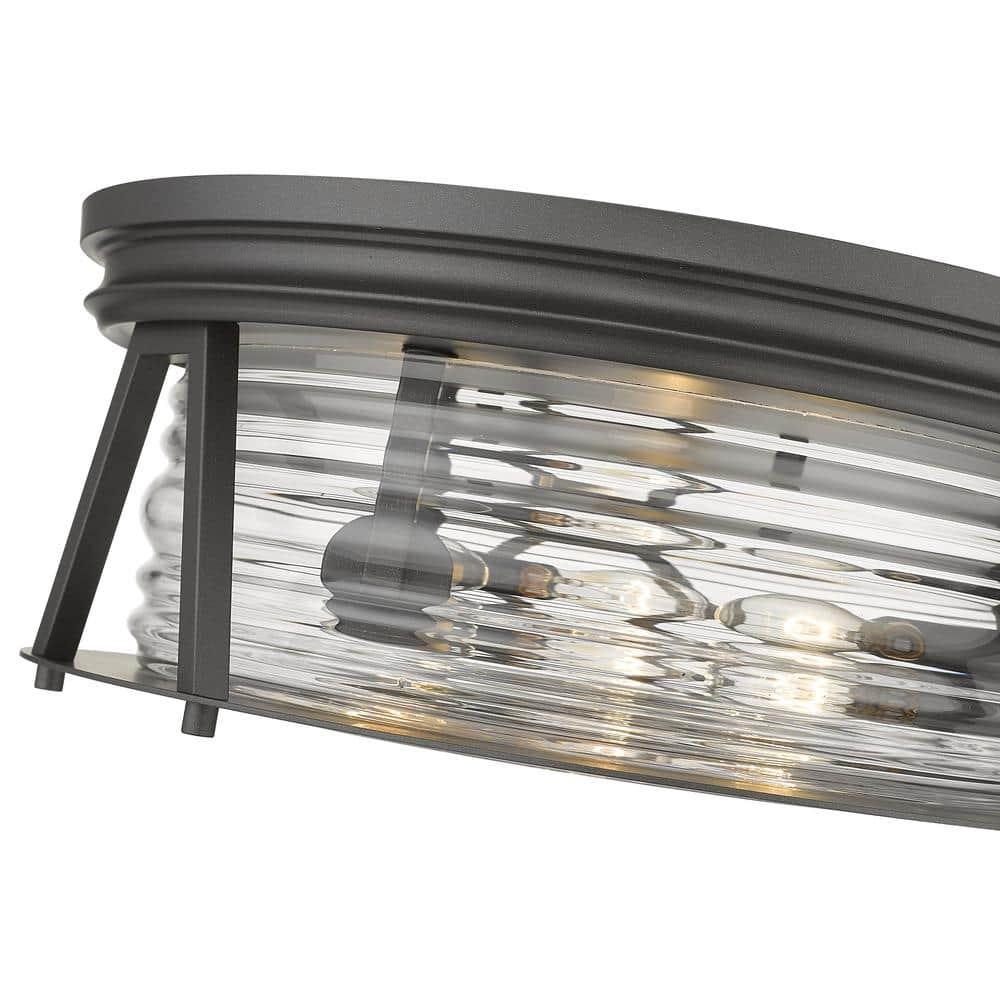 Z-Lite Cape Harbor 3 - Light Flush Mount in  Bronze