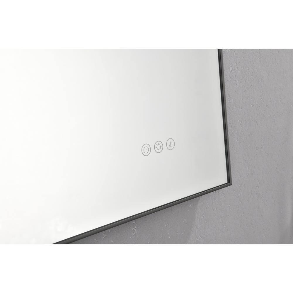 Tcbosik 32" x 24" LED Bathroom Mirror, Anti-Fog Wall Vanity Mirror with Backlit, Smart Touch Button, Memory Function, Stepless Dimmable Makeup Mirror with 3-Color Lighting, Horizontal/Vertical