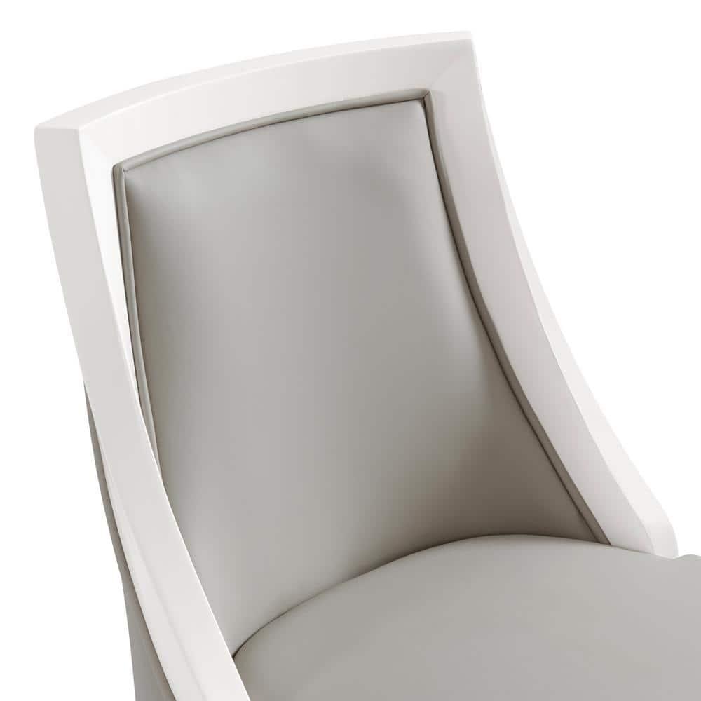 Alaterre Ellie 19" Wide Solid Rubber Wood Frame Linen Fabric Counter Height Swivel Stool With Back