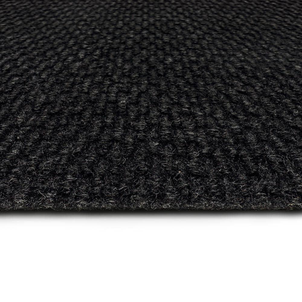 24" 10pk Self Stick Carpet Tile Charcoal - Foss Floors: Indoor/Outdoor Polyester Flooring, Water-Resistant