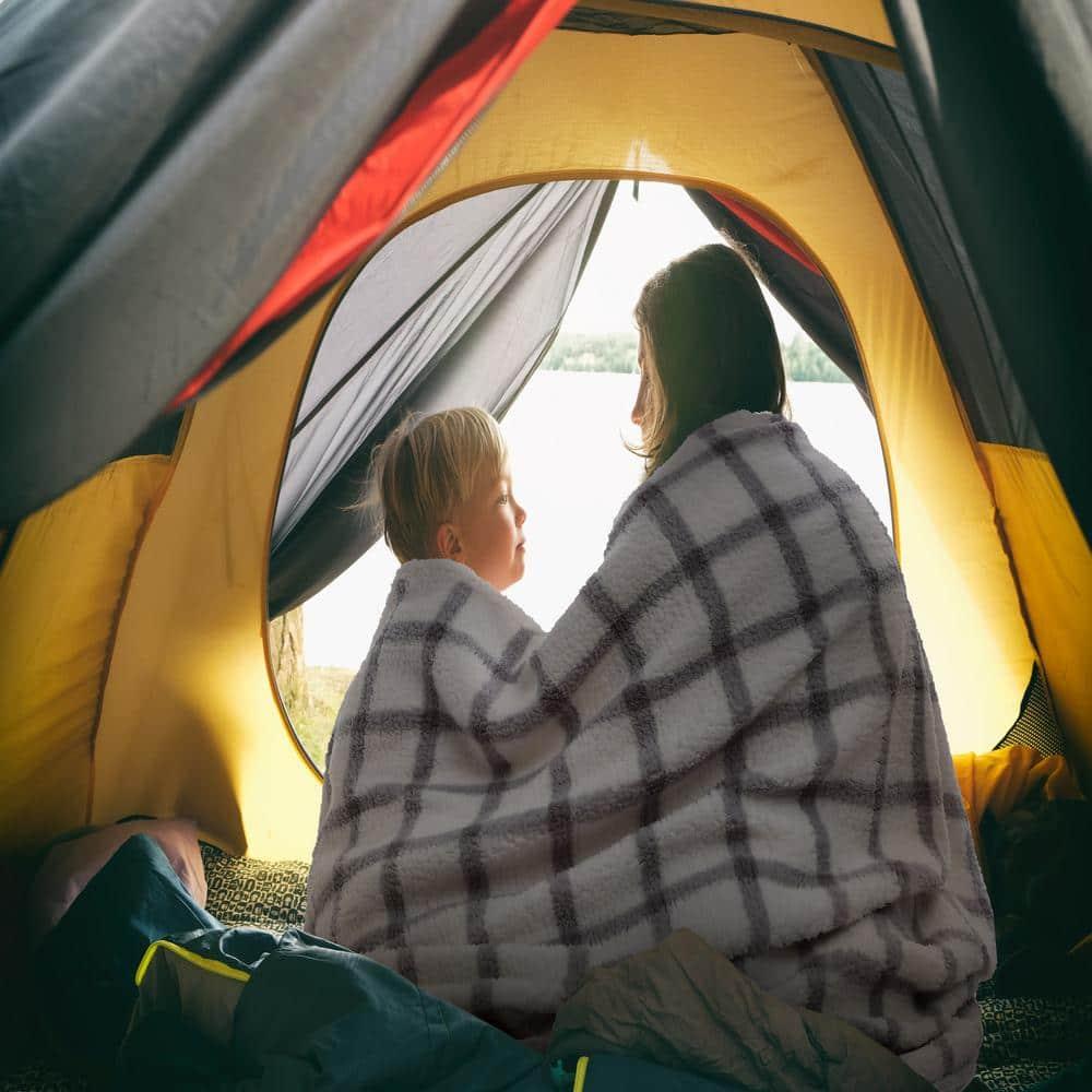 Eddie Bauer Printed Sherpa Reversible Throw Blankets
