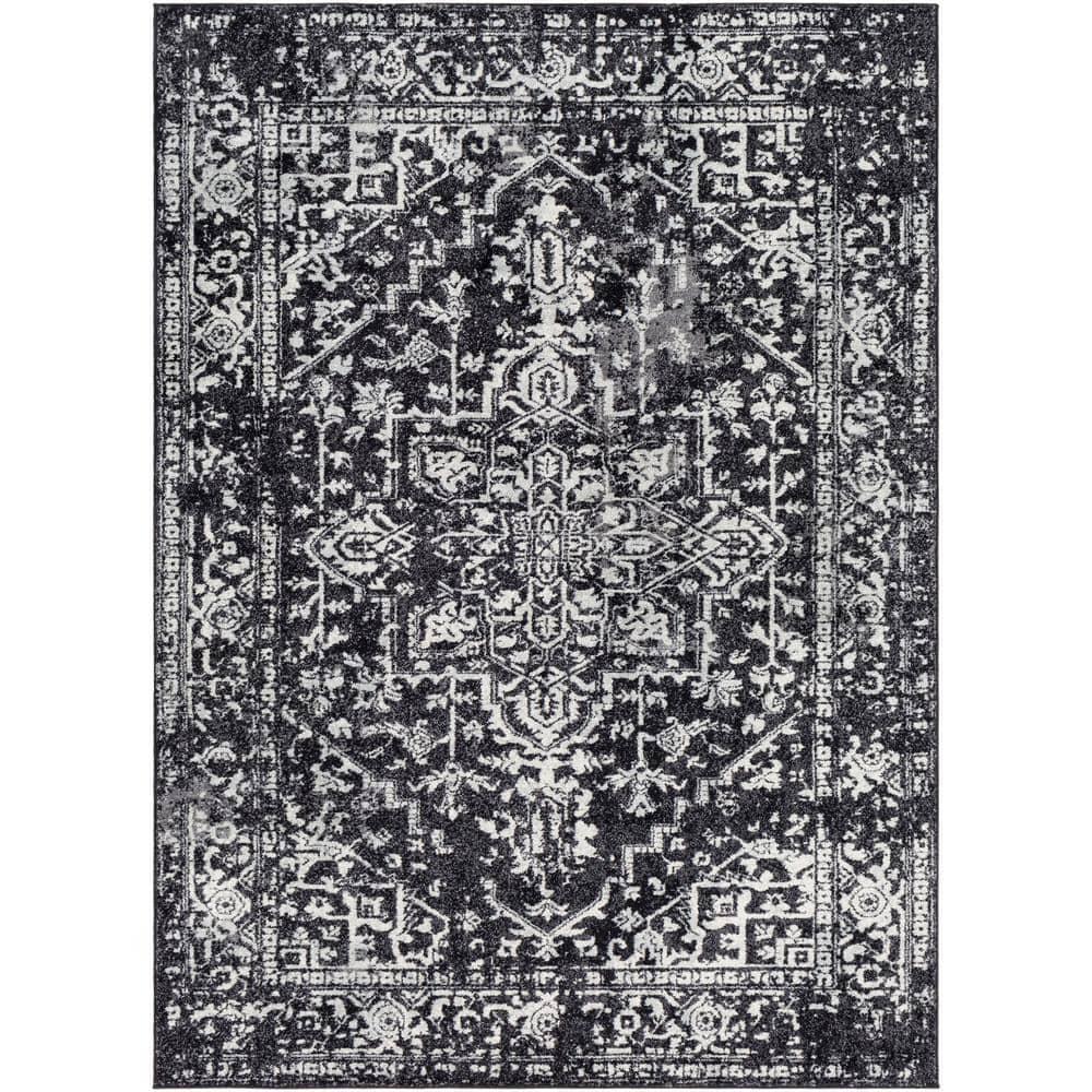 Livabliss 7'10"x10'3" Worsham Traditional Rug Black