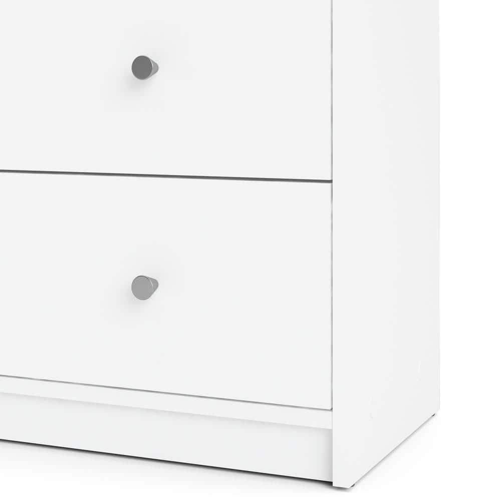Tvilum Portland 6 Drawer Double Dresser, White