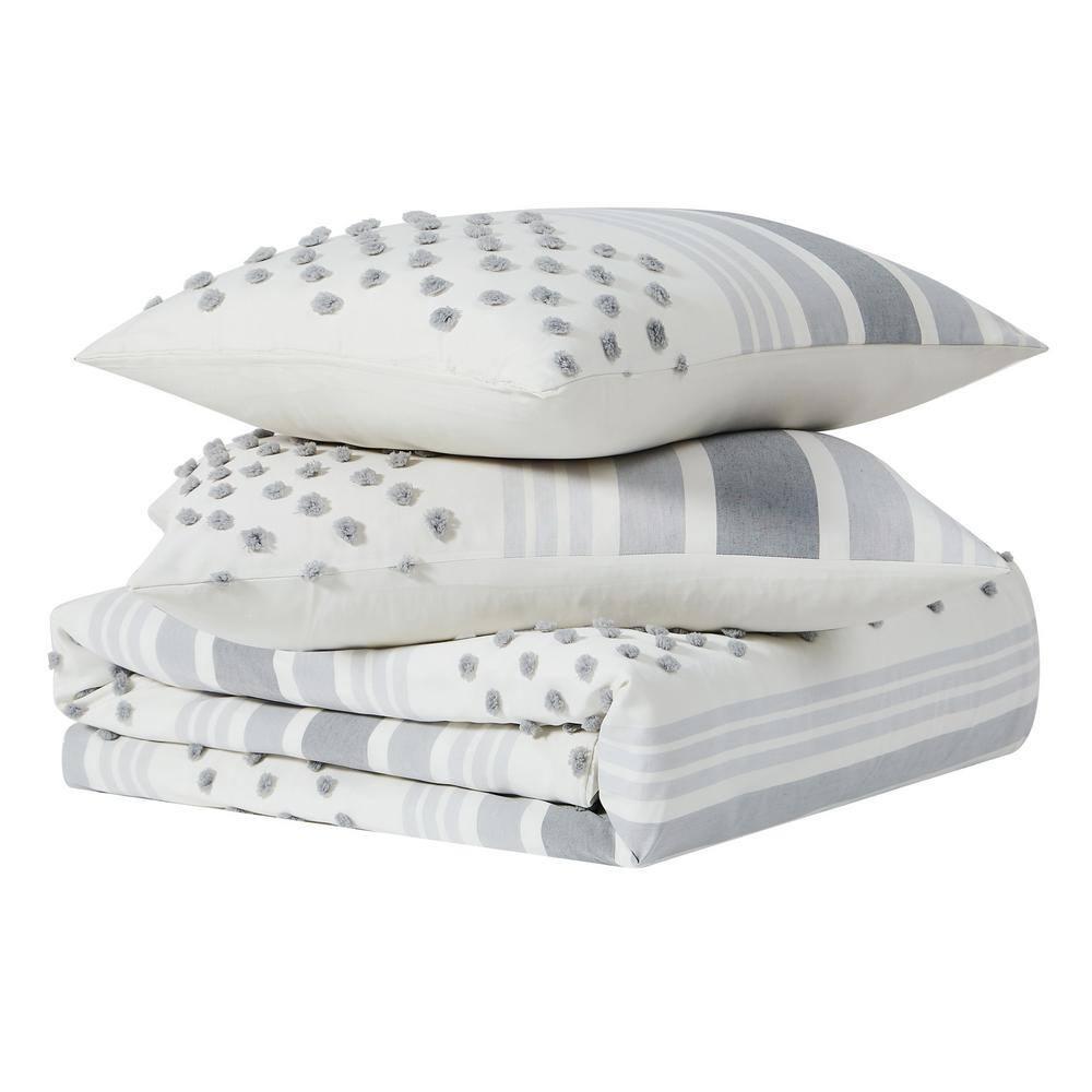 Brooklyn Loom Plain Weave Geometric Shapes Duvet Cover Set