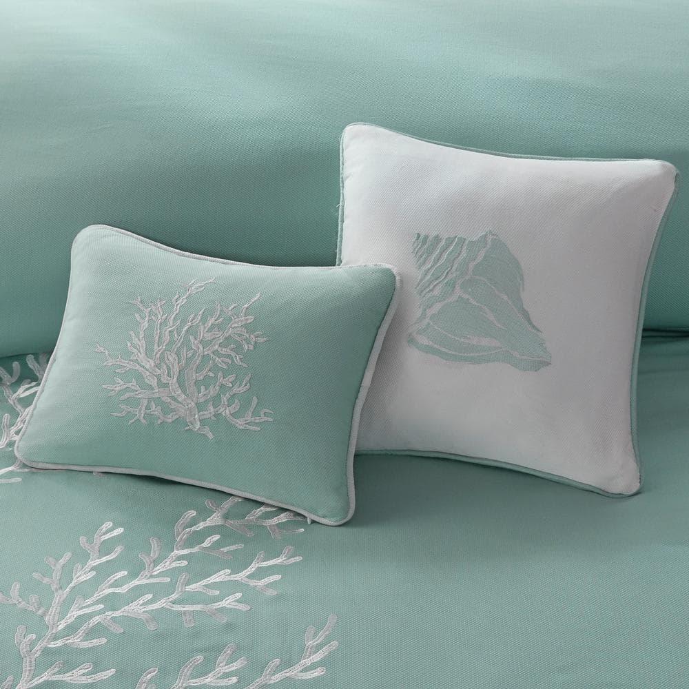Harbor House Coastline Embroidered 100% Cotton 4 Piece Comforter Set