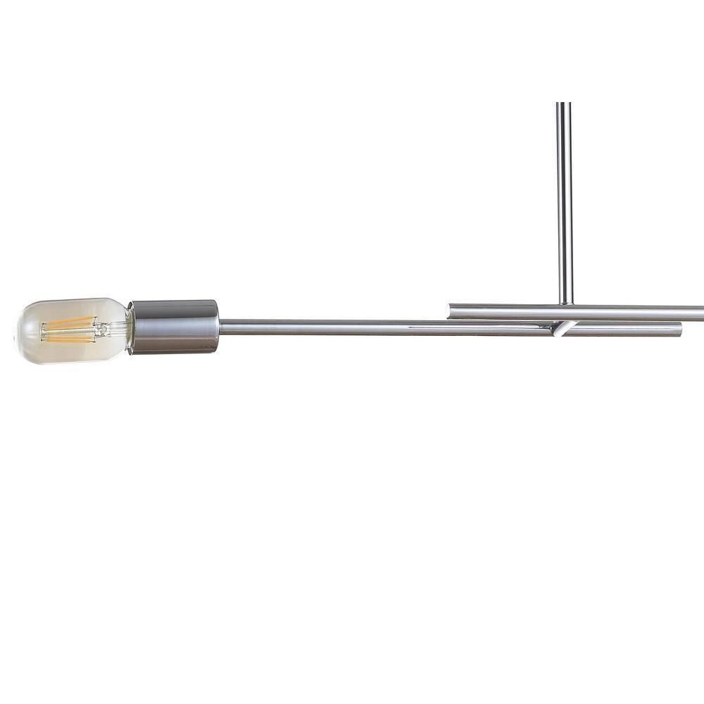 Turing 30.5" Adjustable Metal LED Linear Pendant, Chrome