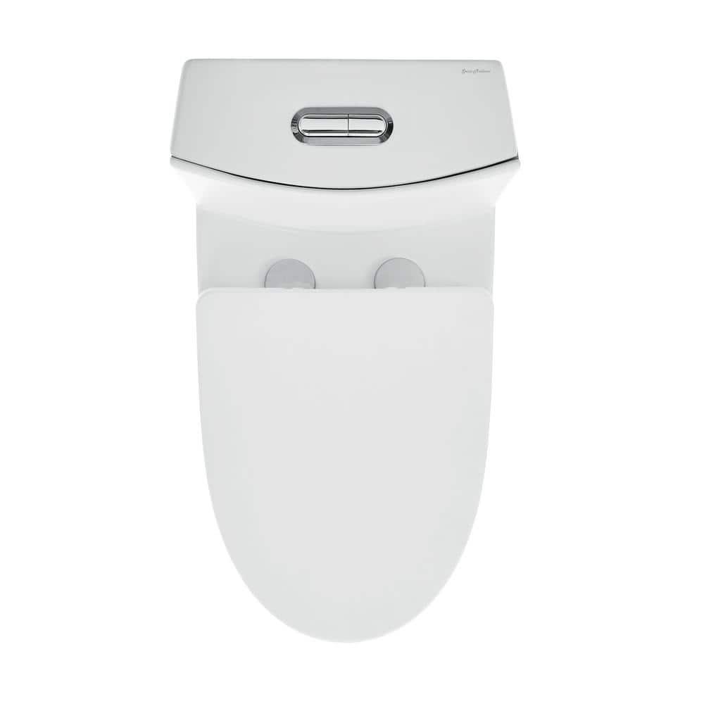 St. Tropez One Piece Elongated Toilet Dual Vortex Flush 1.6 GPF