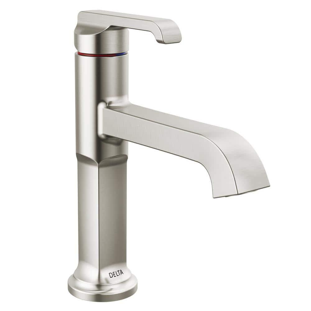 Tetra Single Hole Bathroom Faucet, Single Handle Bathroom Sink Faucet with Drain Assembly