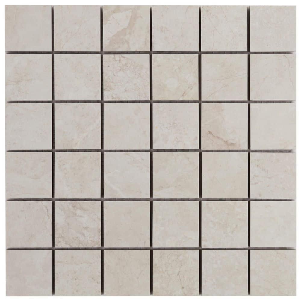 Nova 11.81 In. X 11.81 In. Matte Porcelain Mosaic Floor And Wall Tile (0.96 Sq. Ft. / Each)