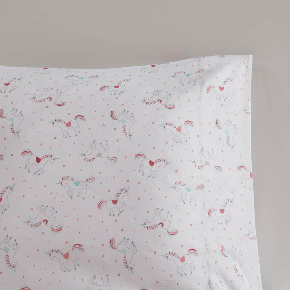 Intelligent Design Kids Alicia Rainbow and Metallic Stars Comforter Set with Bed Sheets