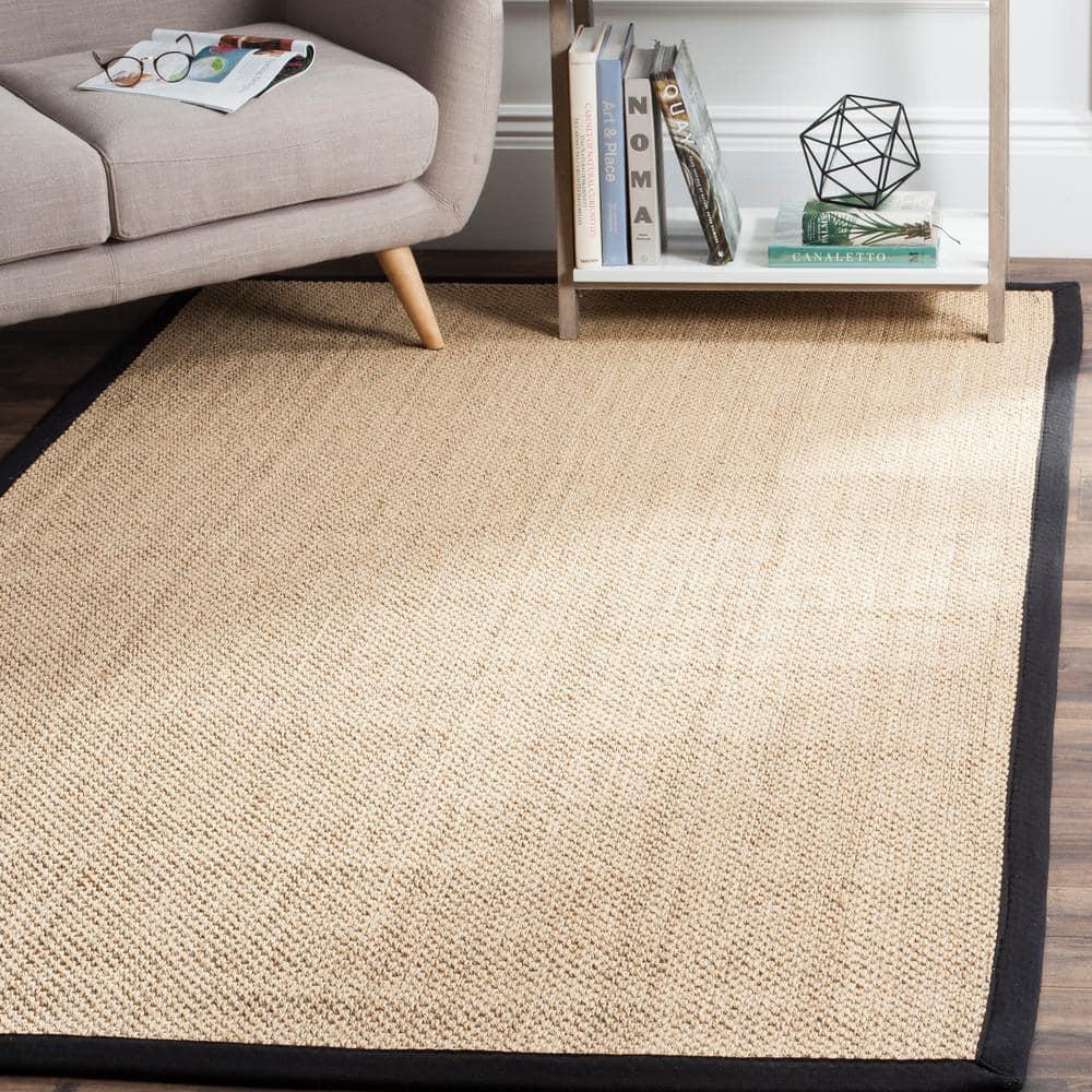 Natural Fiber NF141 Power Loomed Indoor Accent Rug - Maize/Black - 3'x5' - Safavieh.