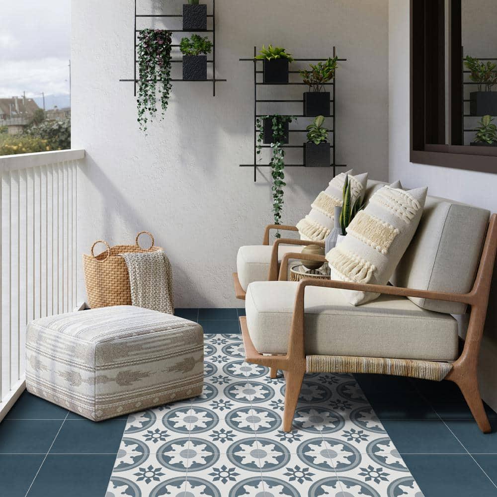 Sunwings 9'' x 9'' x 4mm SPC Peel & Stick Floor Tile Luxury Vinyl Flooring