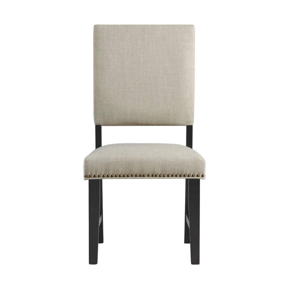 Laudine Solid Wood Side Chair in Taupe