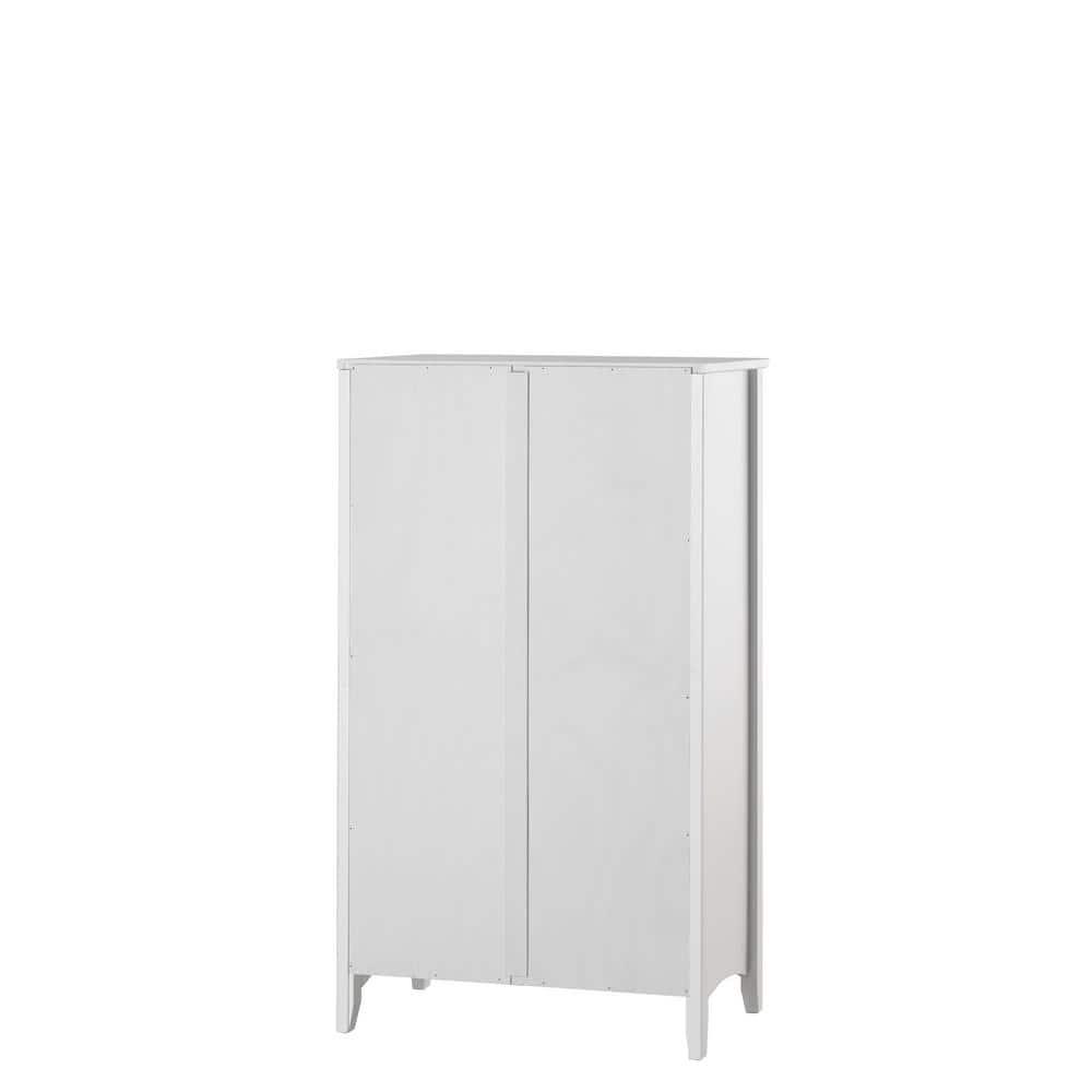 Shaker Style Bookcase - 48"H - White Finish