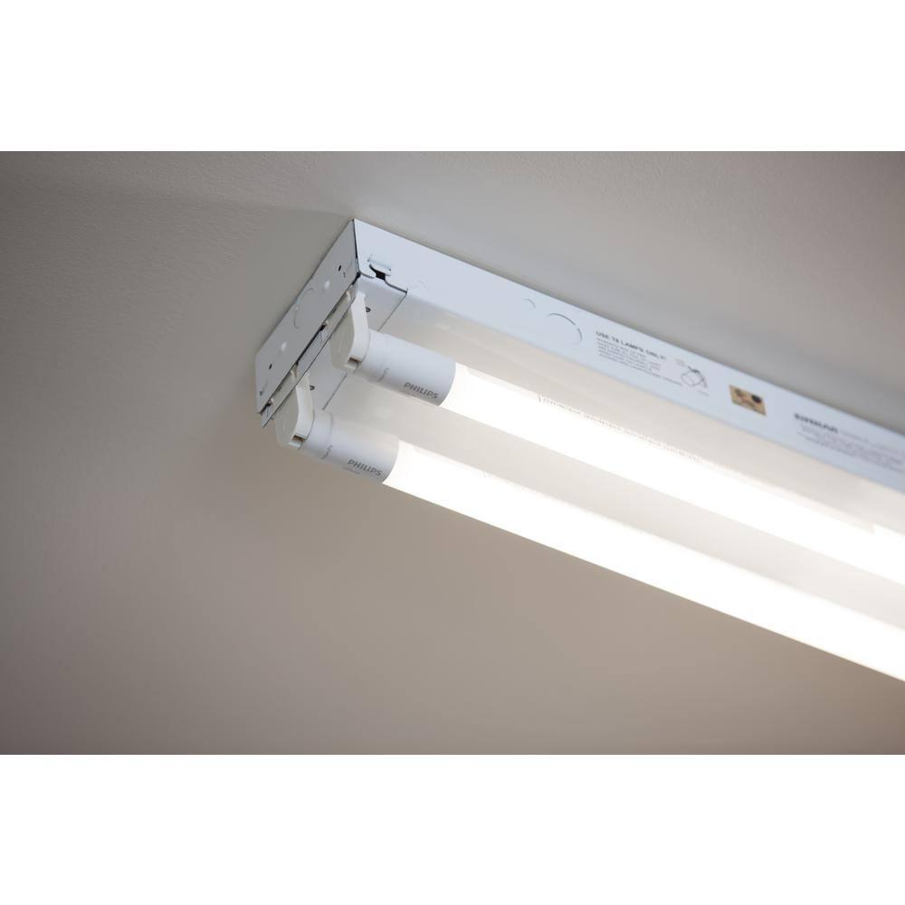 54-Watt Equivalent 46 in. Linear T5 Type A InstantFit LED Tube Light Bulb Daylight (5000K) (10-Pack)