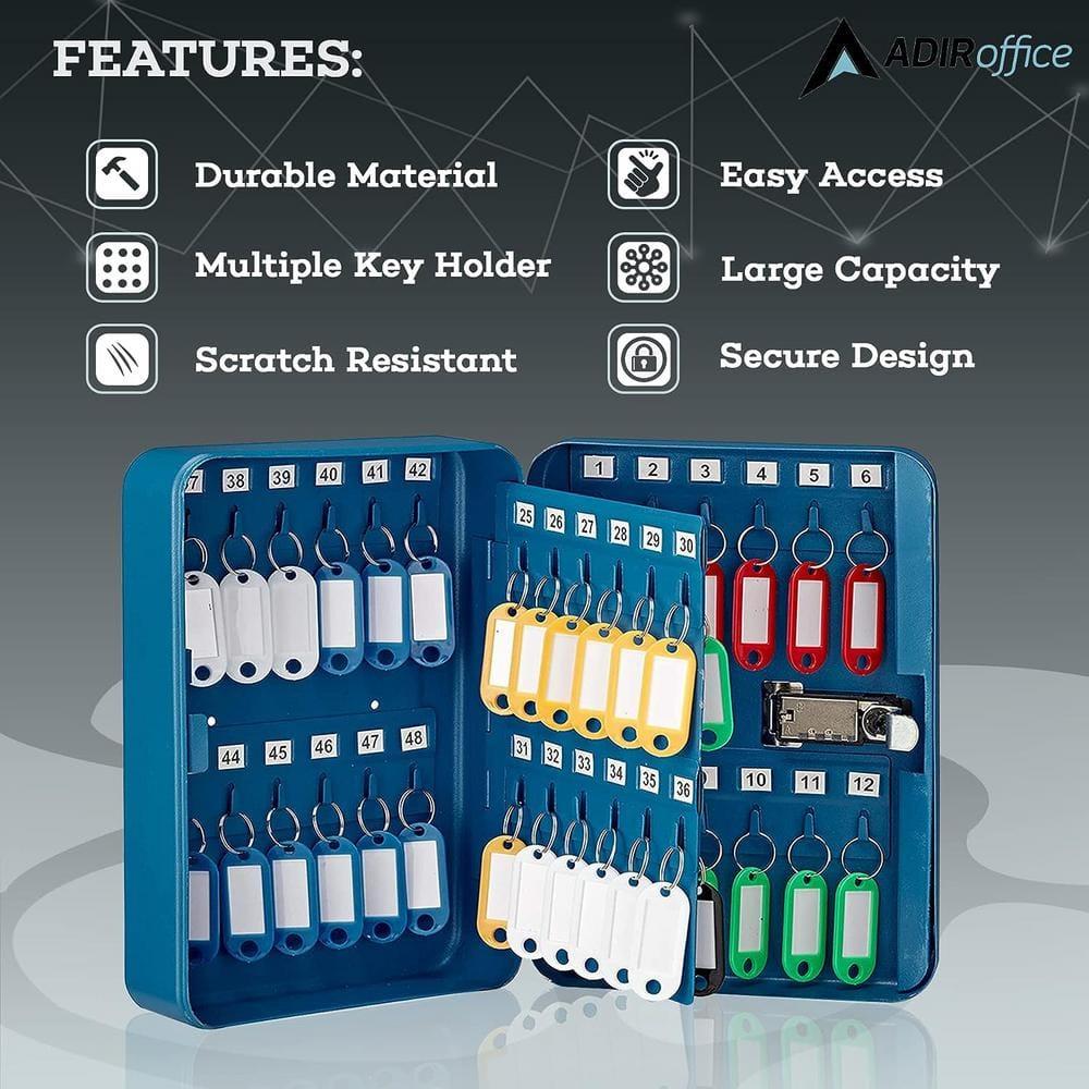 AdirOffice 48 Key Cabinet with Dial / Combination Lock (Set of 2)