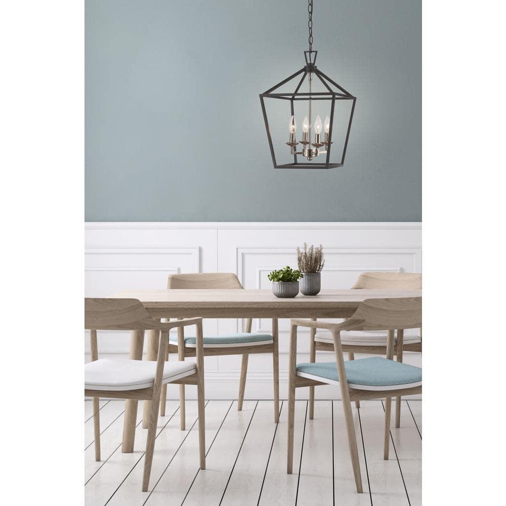 Trans Globe Lighting 10264 Lacey 4 Light 12" Wide Pendant - Black