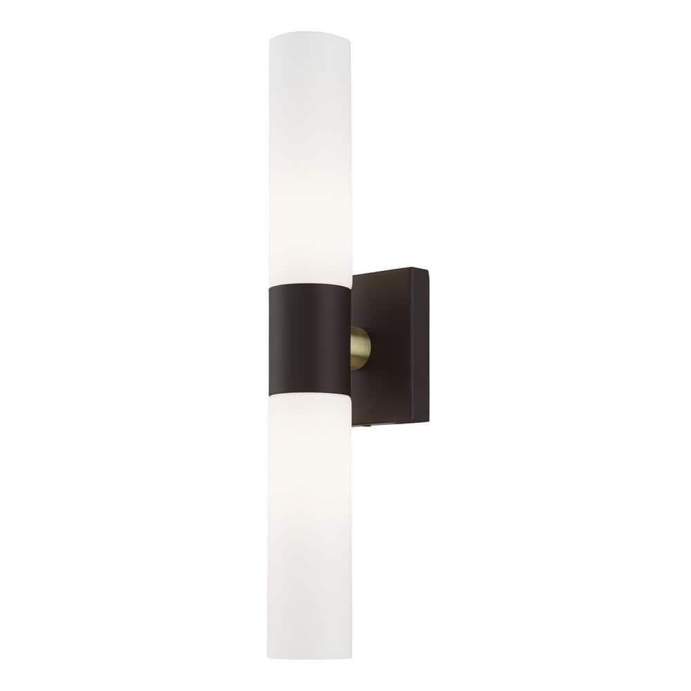 Livex Lighting Aero Bronze ADA 2-Light Vanity Sconce