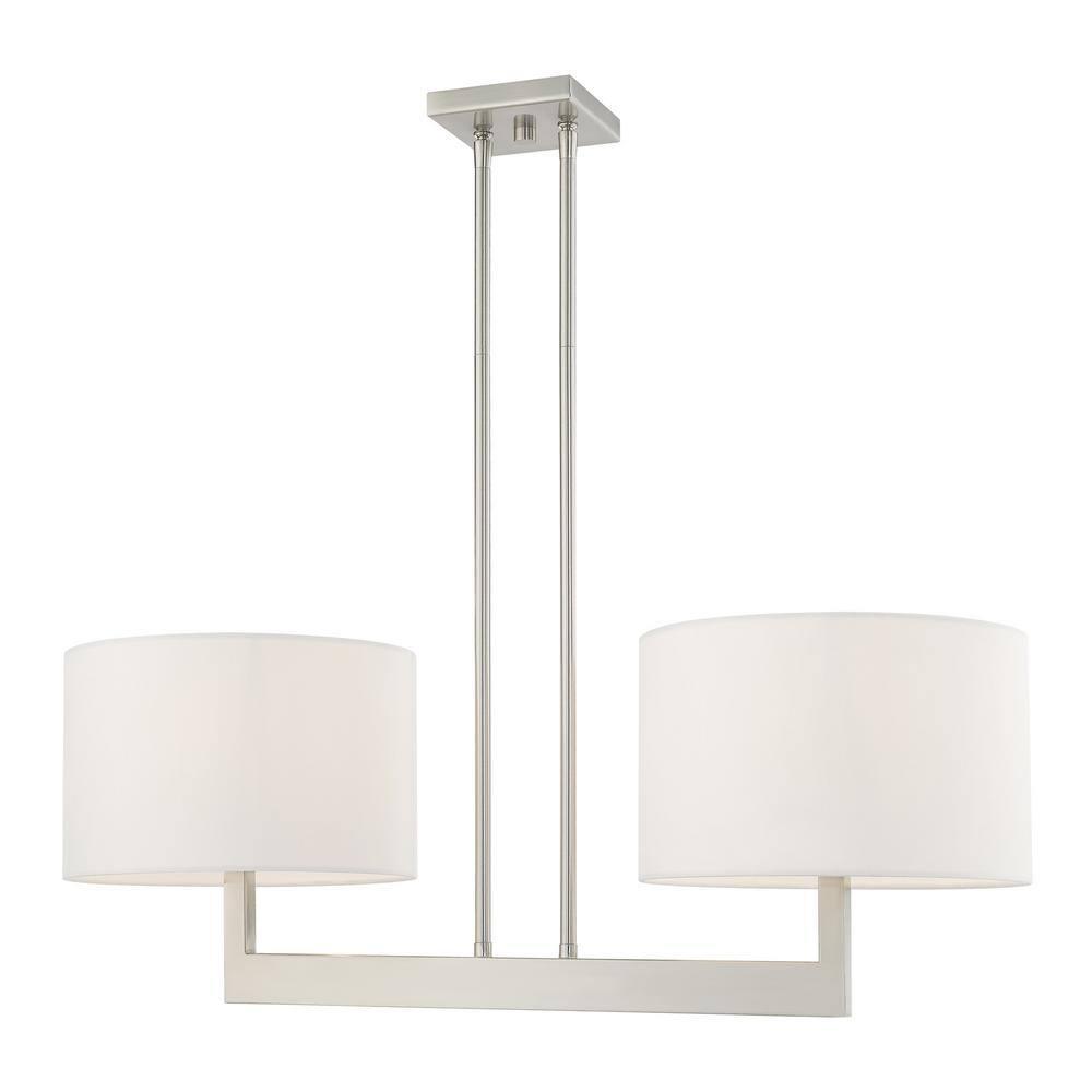 Livex Lighting Hayworth 2 - Light Chandelier in  Brushed Nickel