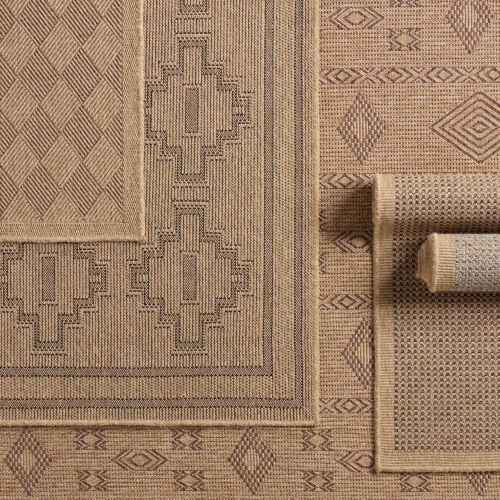 Tolkan Indoor / Outdoor Rug - Brown and Black / 4' x 6'