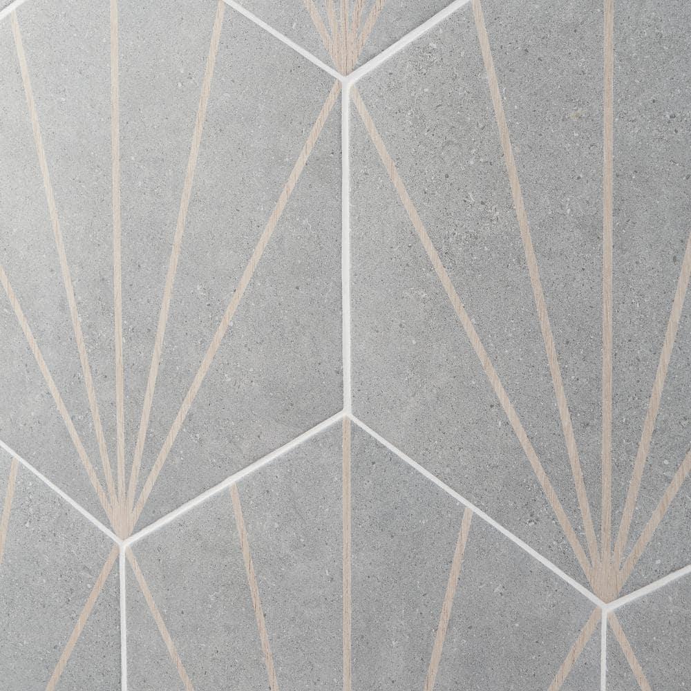 Arbor Hex Beams 13" x 14.5" Porcelain Wall & Floor Tile (10.51 Sq. Ft. / Case)