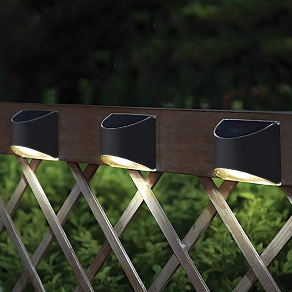 Classy Caps Stainless Steel Solar Powered Integrated LED Metal Deck Light