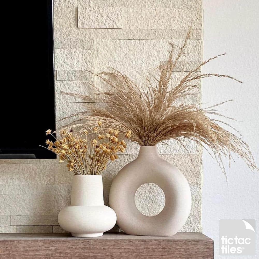 5.9'' W x 23.6'' L Natural Stone Peel and Stick Mosaic Tile