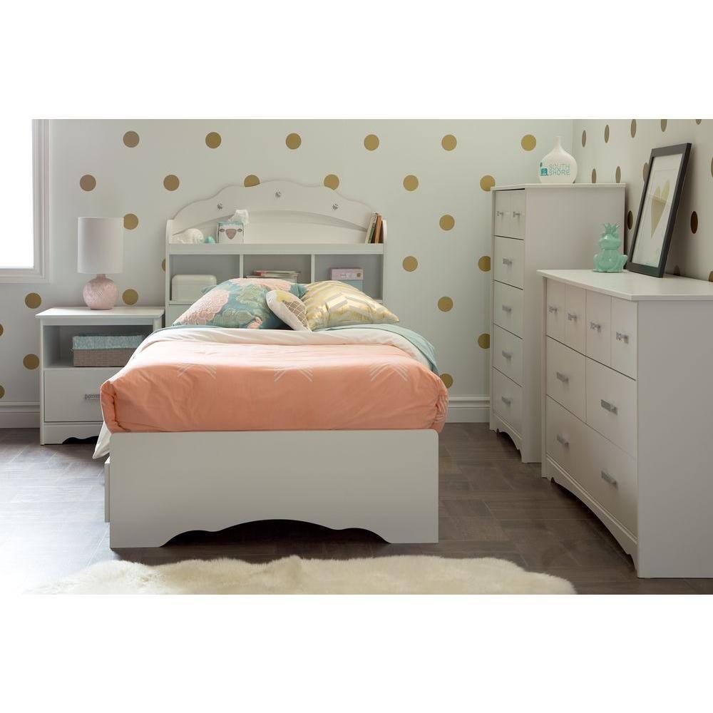 South Shore Tiara Contemporary 5-Drawers Dresser Pure White