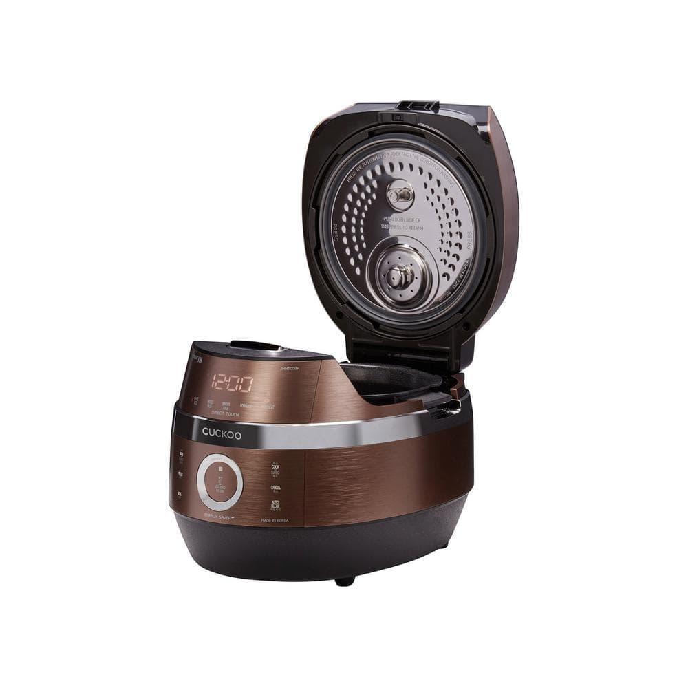 CUCKOO 10-Cup Induction Heating Pressure Rice Cooker and Warmer Bronze: 14 Settings, Automatic Keep Warm, Dishwasher-Safe Parts