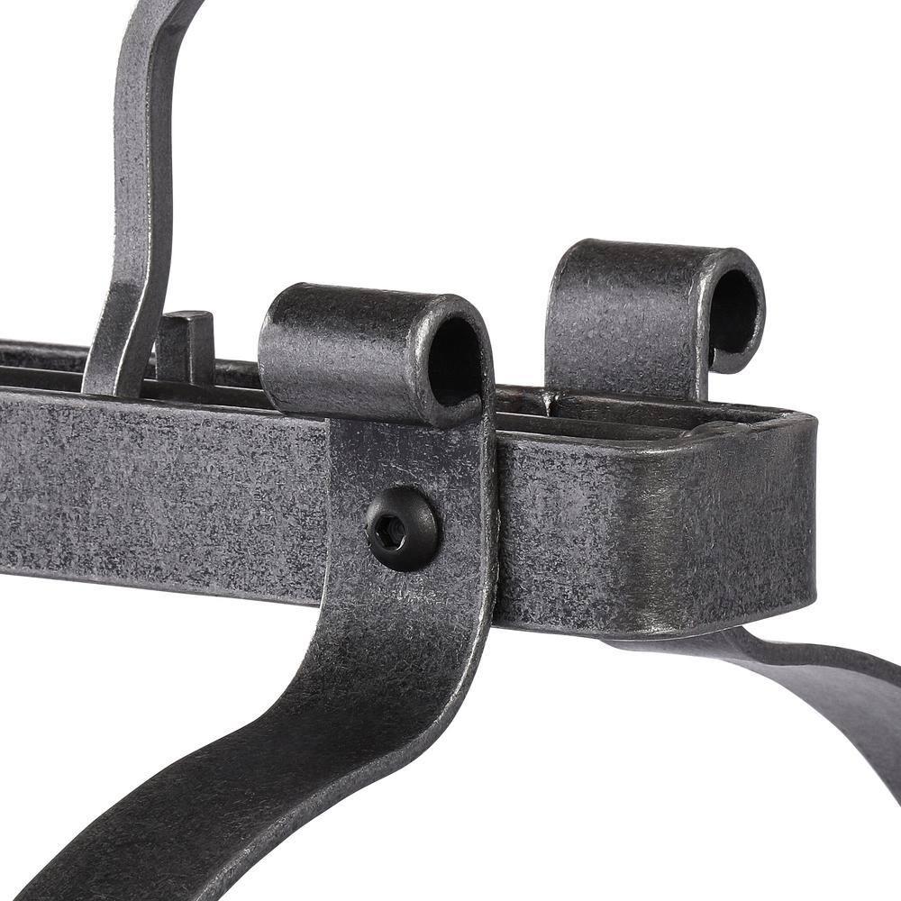 Hammered Steel Classic Rectangle Ceiling Pot Rack with Grid
