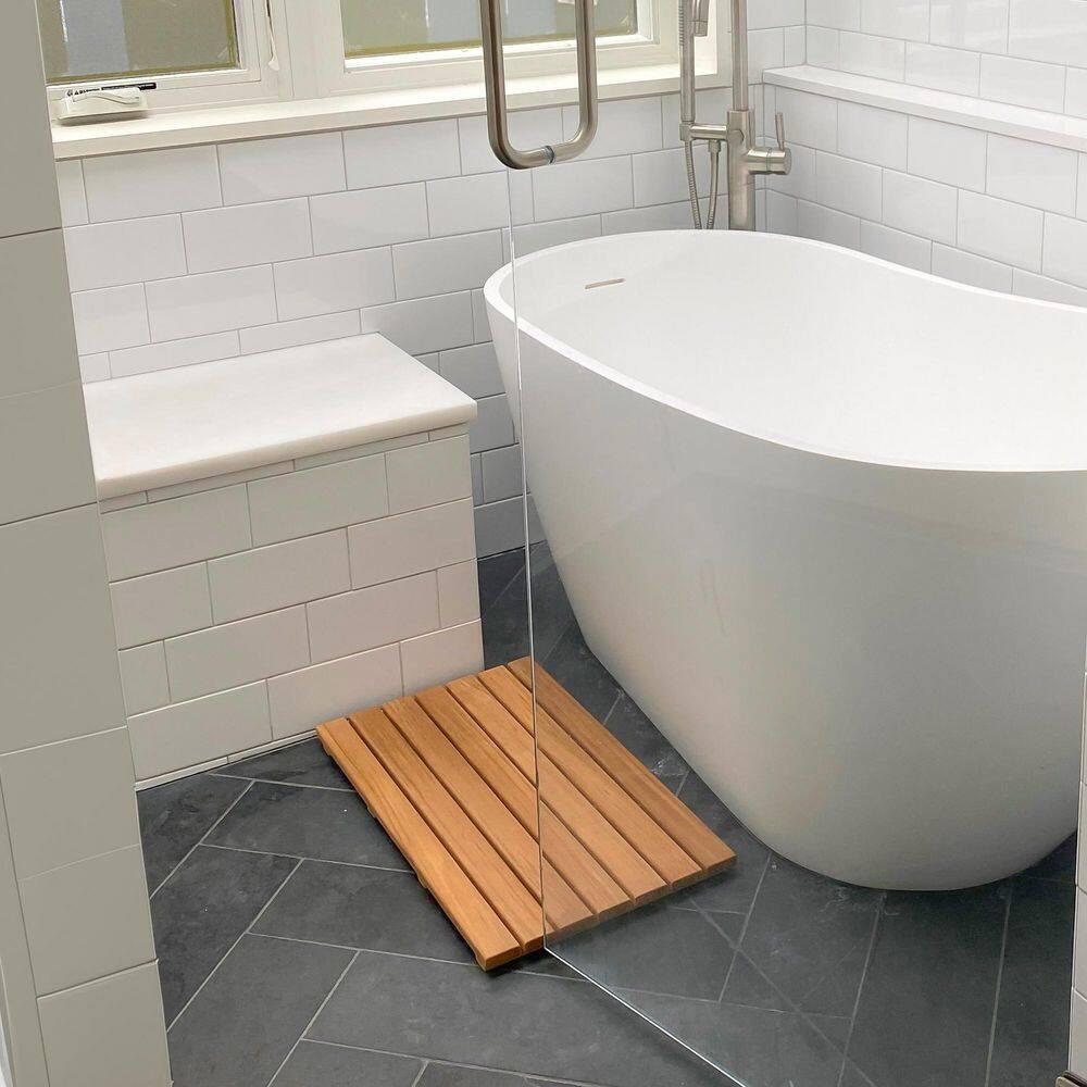 Teak Shower Mat