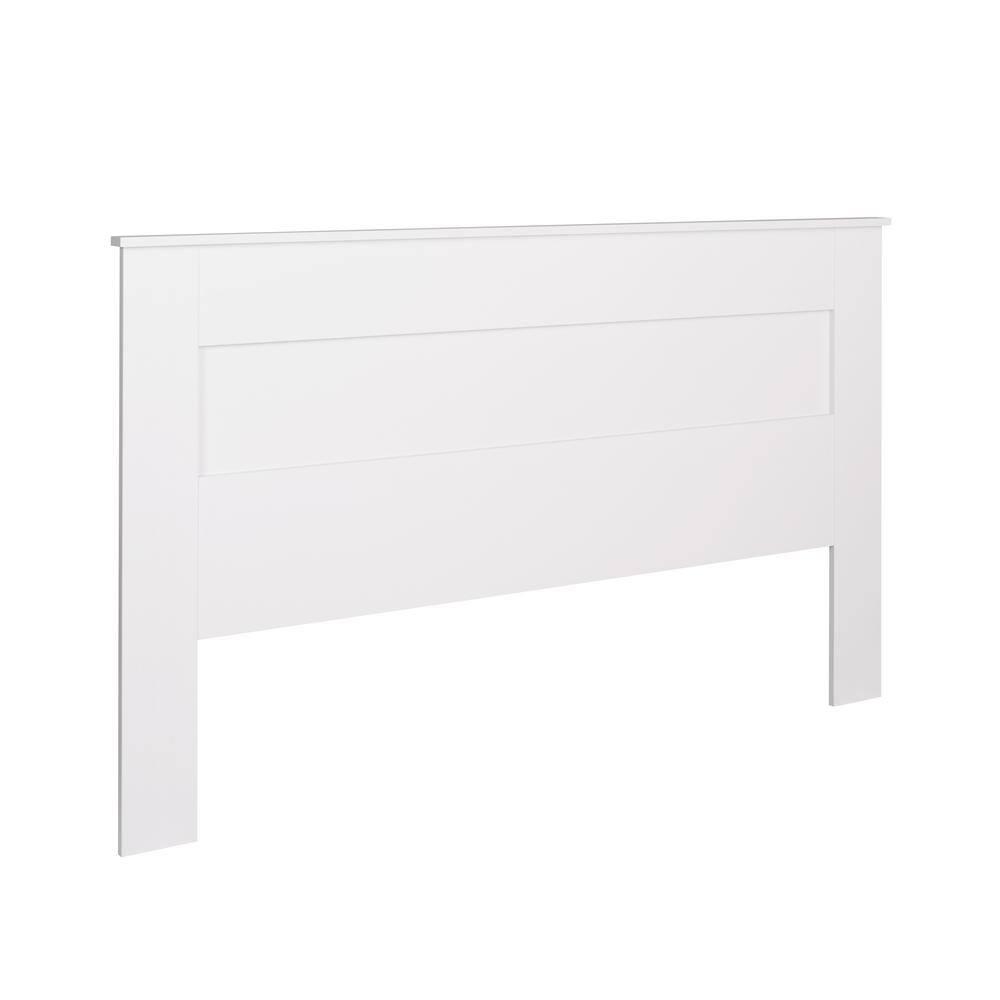 Prepac King Flat Panel Headboard White : 5-Year Warranty, MDF Construction, Spot Clean, King Size