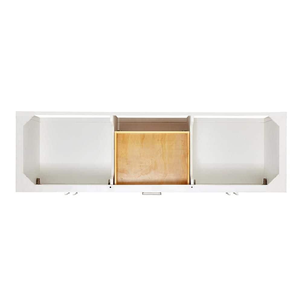 Ariel S073dwqrvo Magnolia 72" Free Standing Double Basin Vanity Set - White / Pure White