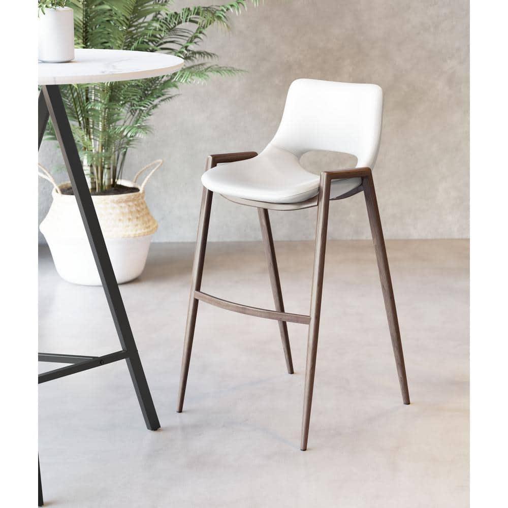 Zuo Hospitality Upholstered Counter Stool with Metal Frame