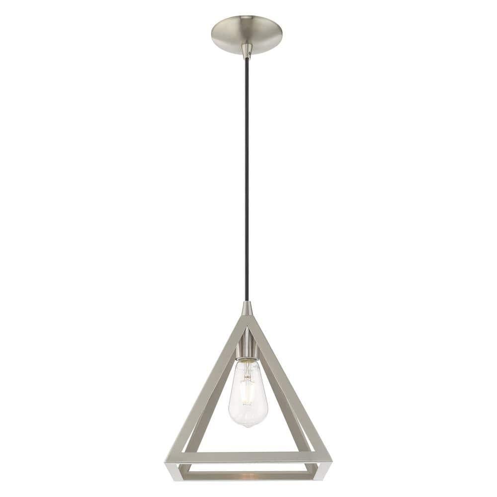 Livex Lighting Pinnacle 1 - Light Pendant in  Brushed Nickel
