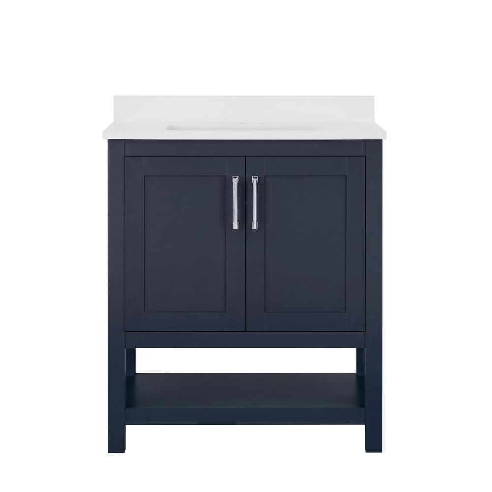 OVE Decors Vegas 30" Midnight Blue Single Bathroom Vanity Set