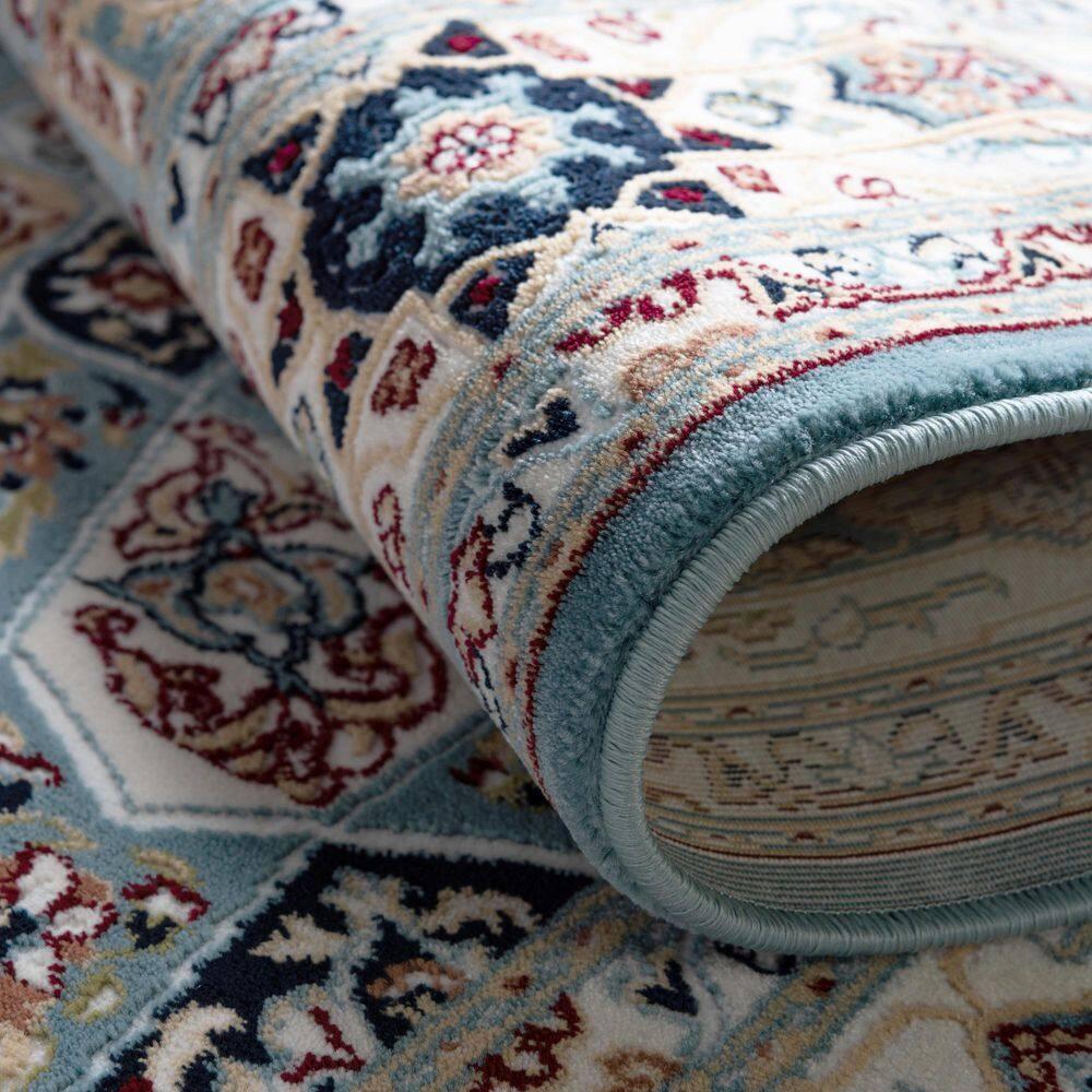 Unique Loom Narenj Collection Area Rug - Adams (5' 1" x 8' Rectangle Blue/Burgundy)