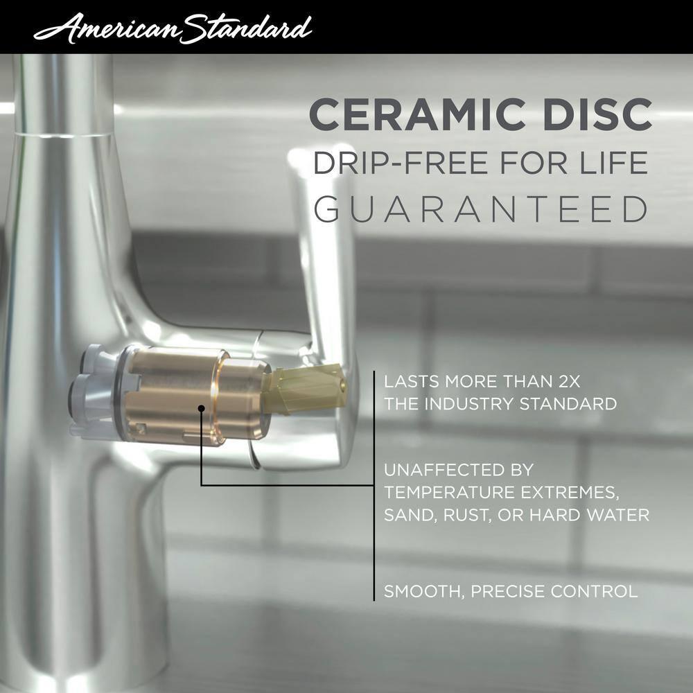 American Standard Studio S Semi Professional Pull-Down Kitchen Faucet with Spring Spout in Polished Chrome