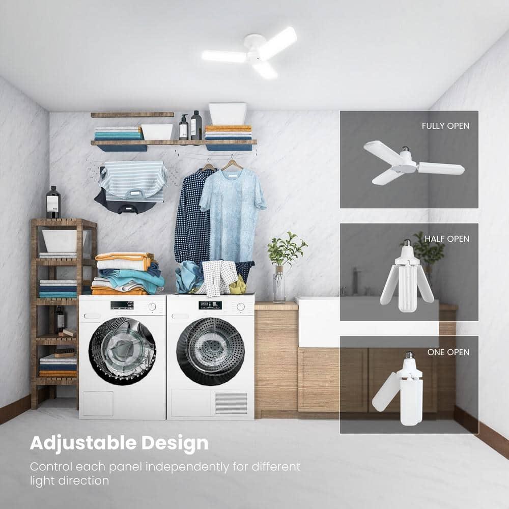 Feit Electric Wide Surface E26 (Medium) LED Garage Bulb Bright White 300 Watt Equivalence 1 pk