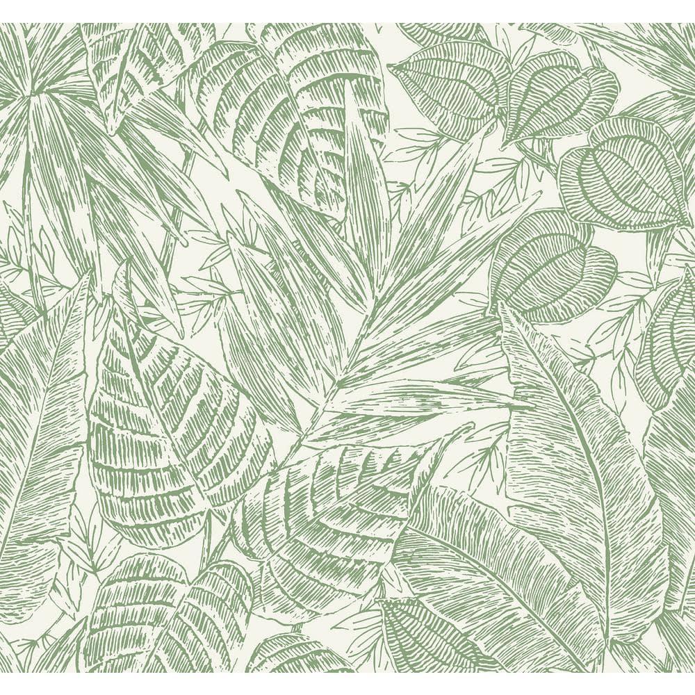 Brentwood Palm Leaves Wallpaper