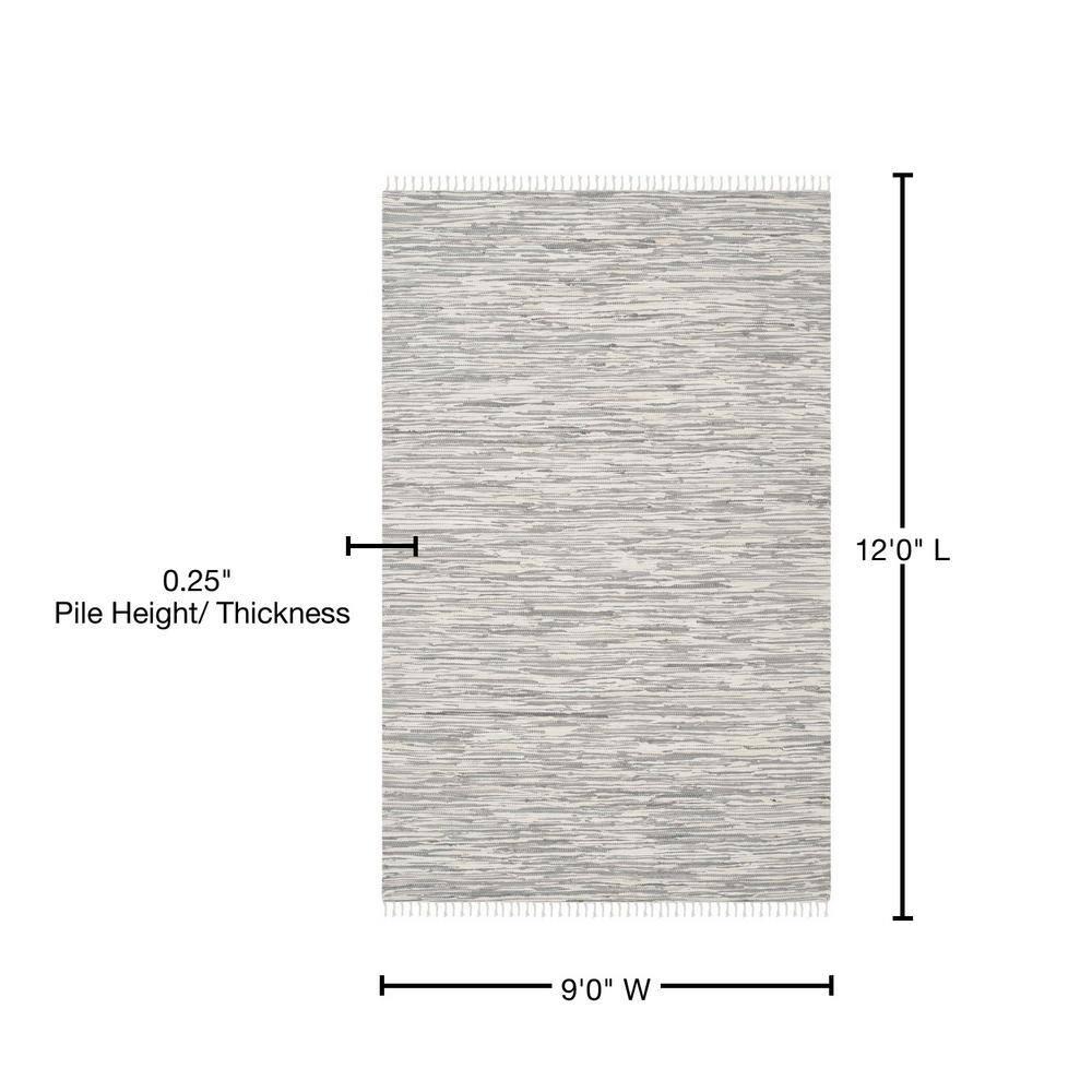 Montauk MTK753 Hand Woven Indoor Area Rug - Silver - 8'9"x11'9" - Safavieh.