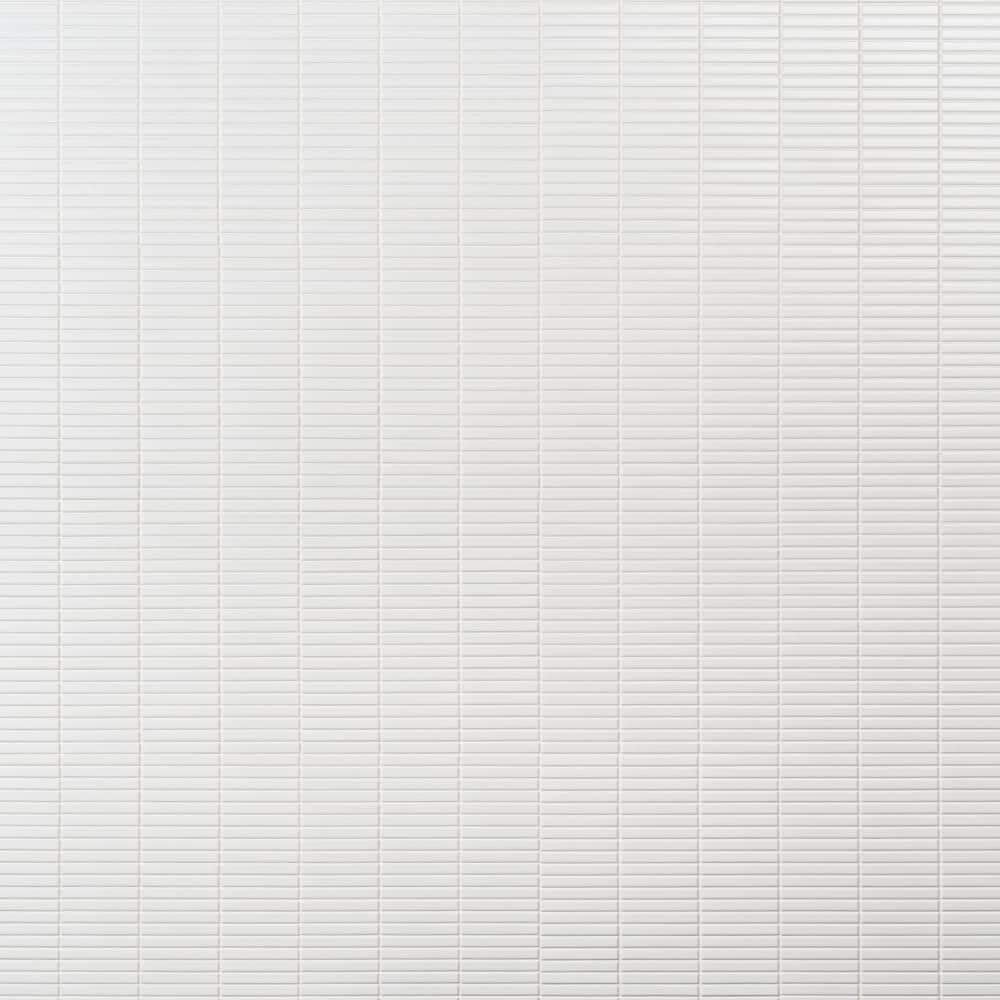 Monogram Stacked 11.19 In. X 11.9 In. Glossy Porcelain Mosaic Floor And Wall Tile (0.92 Sq. Ft. / Each)