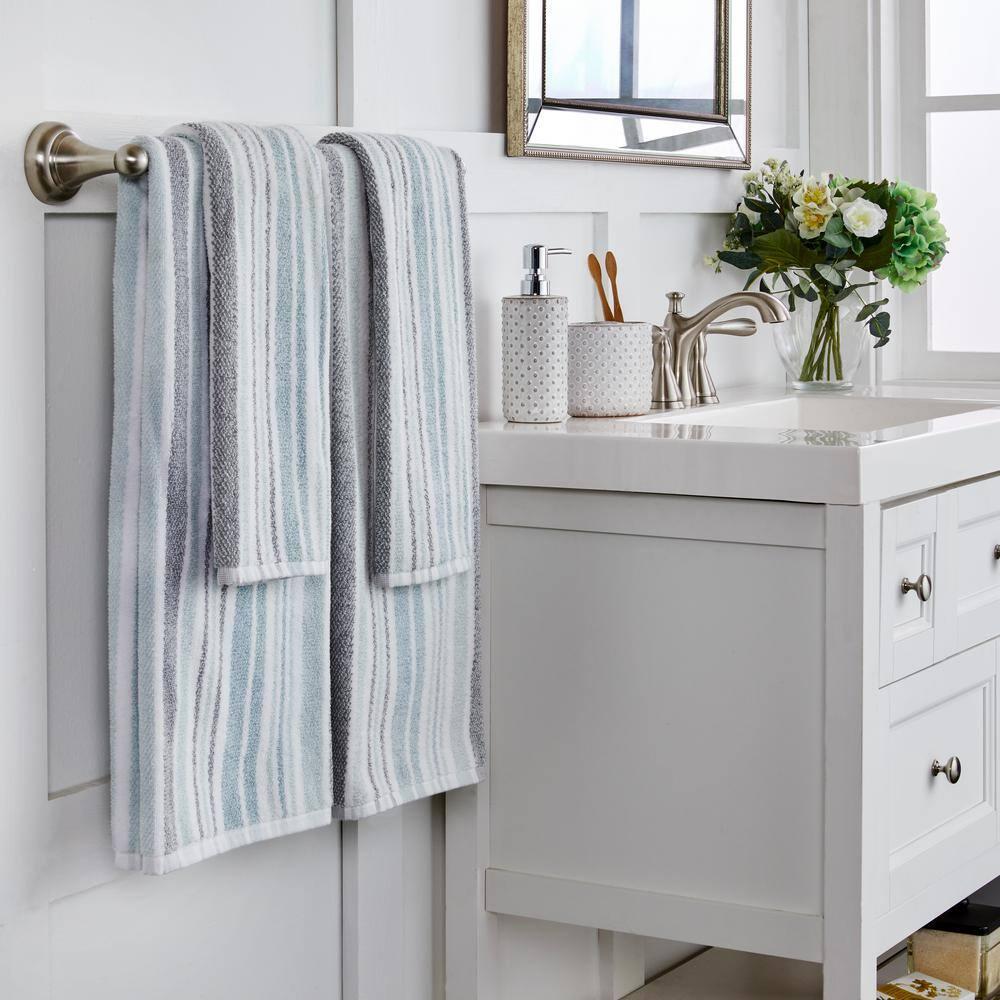SKL Home Farmhouse Stripe Bath Towel,Multi